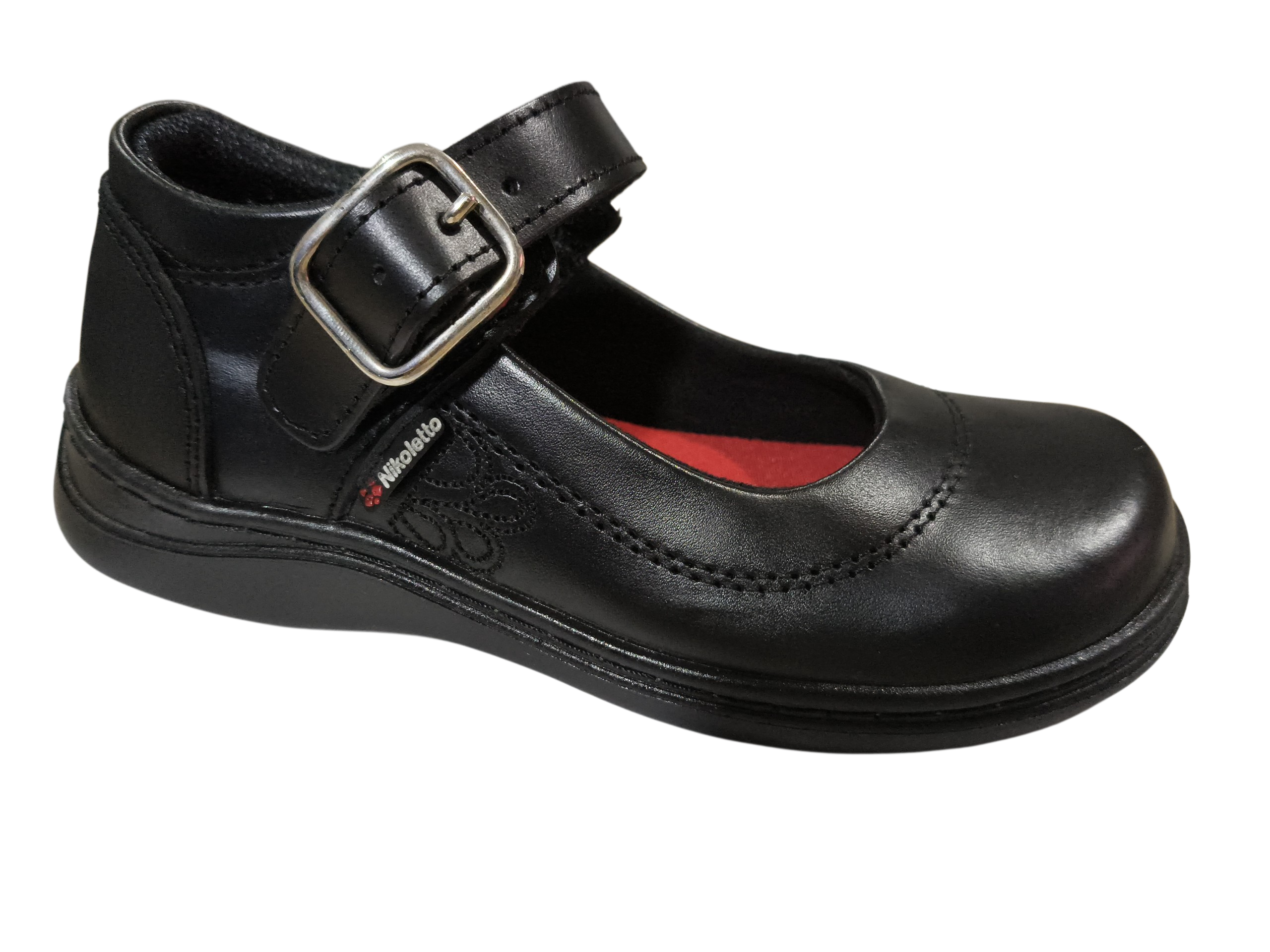 NIKOLETTO MAFALDA HEBILLA NEGRO CUERO