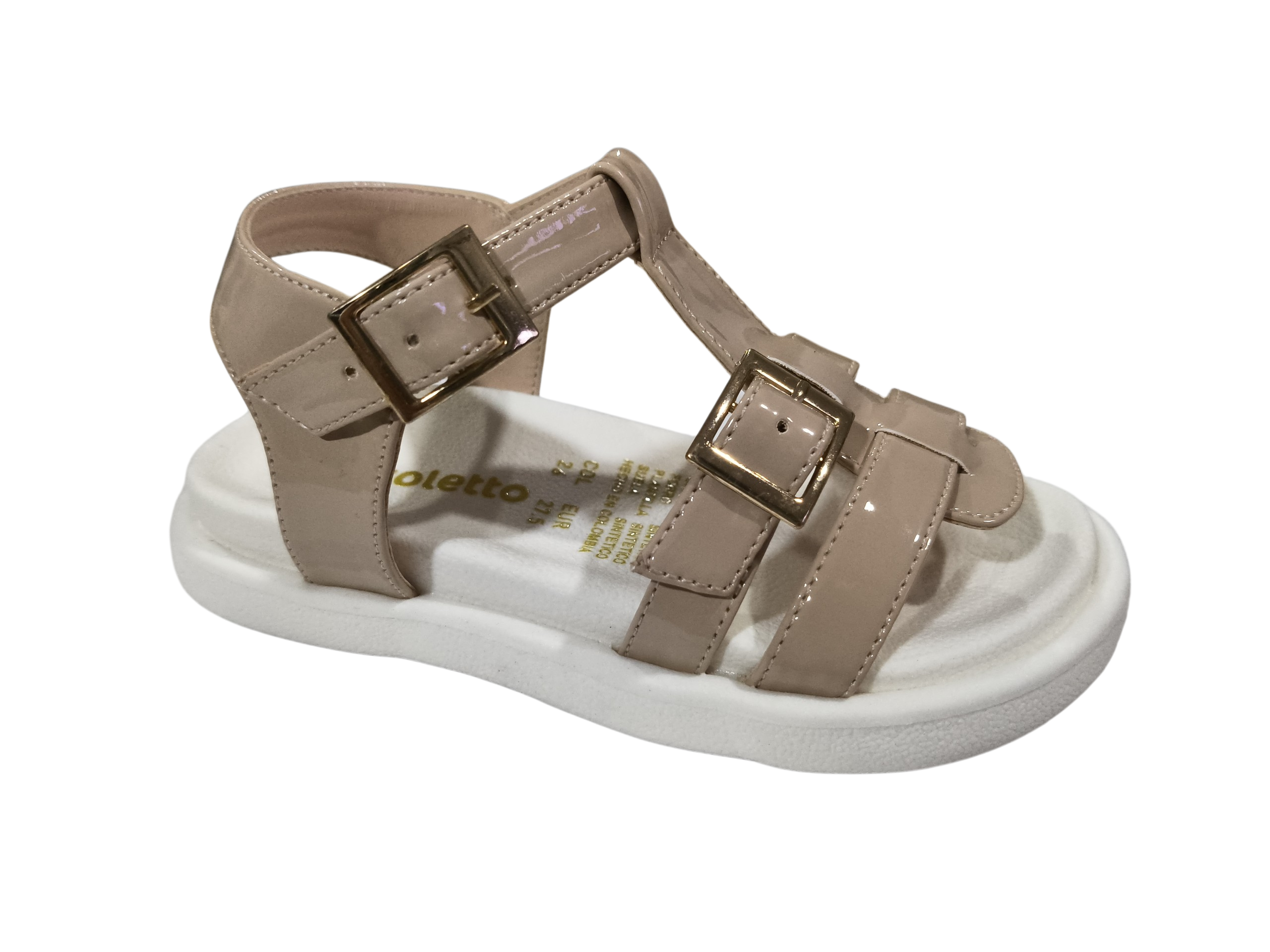 SANDALIA NIÑA CHAROL CONFORT